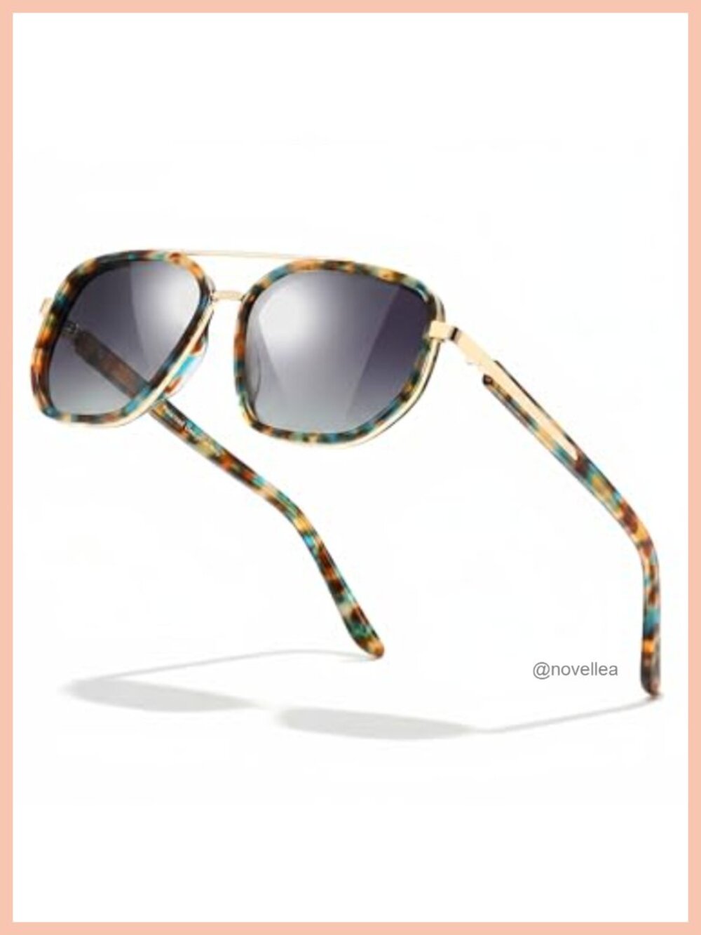 Retro 90s Oval Sunglasses Polarized UV400 Acetate Lightweight